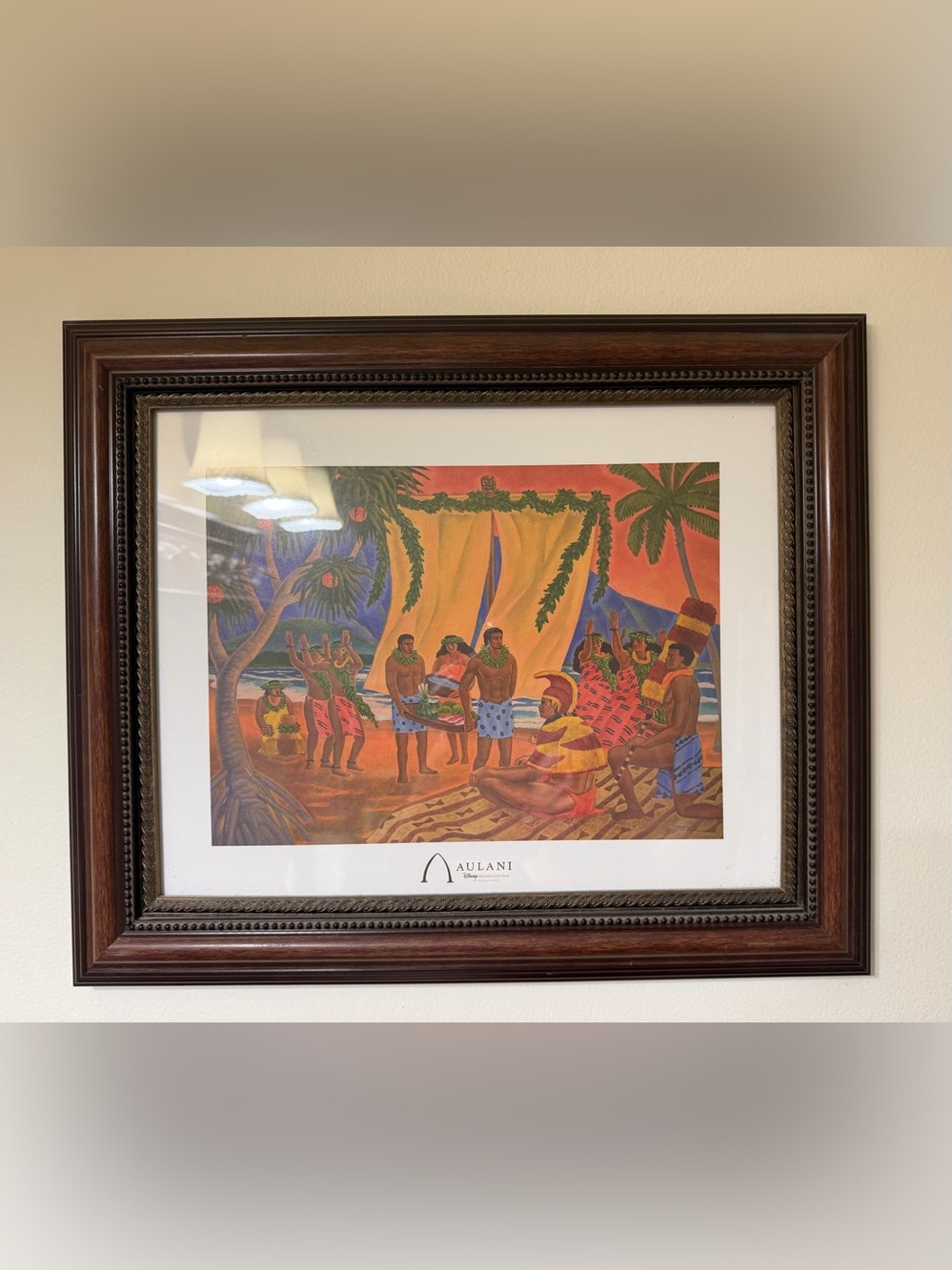 Disney Aulani Luau Art Framed Print - 18” x 14.5”